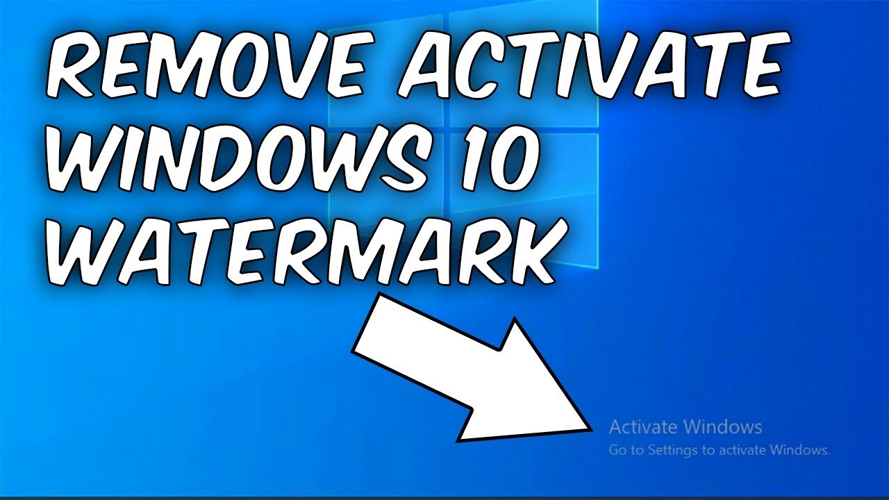 Permanently Remove Activate Windows Watermark